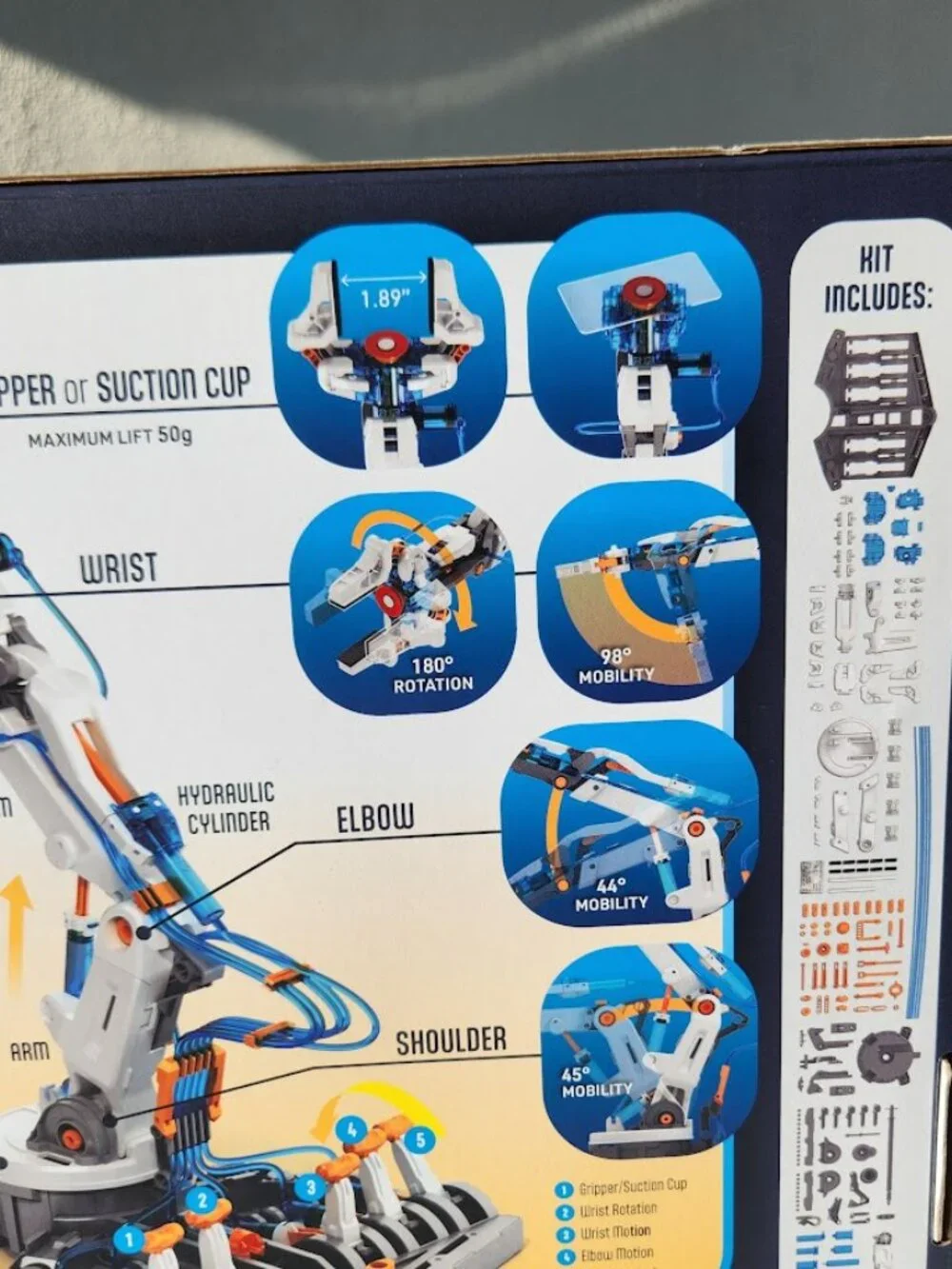 NEW Teach Tech Hydrobot Arm Kit Hydraulic Kit STEM Building Toy Science Set Robo